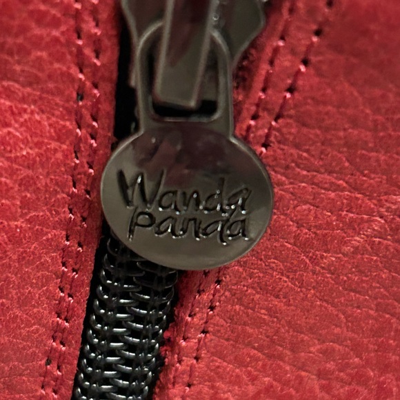Wanda Panda Red Leather Boots - Picture 4 of 7